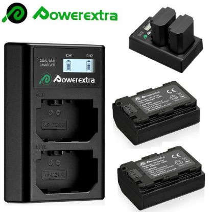 Kit de Baterias + Cargador PowerExtra NP-FZ100 Para Sony Alpha A7 III, A7R  III, A9