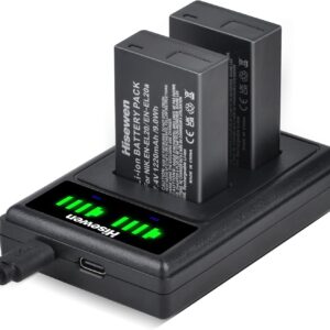 Kit Batería EN-EL20 / EN-EL20a + Cargador Dual USB para cámaras Nikon Coolpix y Serie 1